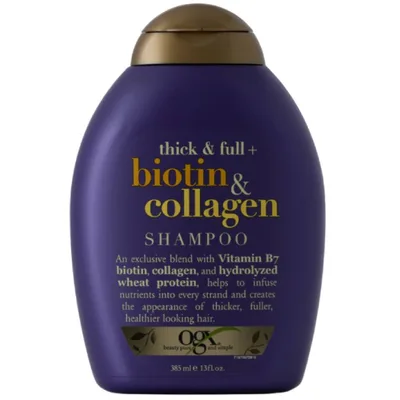 Sampon pentru par lipsit de volume si densitate Biotin&Collagen, 385ml, OGX
