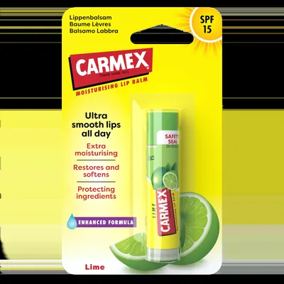 Balsam ultra-hidratant pentru buze cu aroma de lime SPF15, 4,25g, Carmex