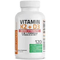Vitamina K2 90mcg + Vitamina D3 5000UI, 120 capsule, Bronson Laboratories