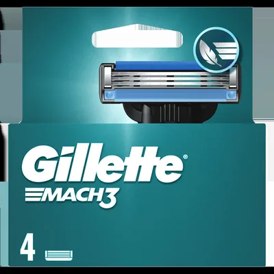 Set rezerve aparat de ras Mach 3, 4 bucati, Gillette