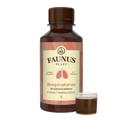 Tinctura antitusiva Respiratorus, 200ml, Faunus Plant