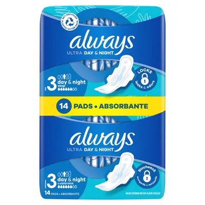 Absorbante Ultra Night&Day, 7 bucati, Always