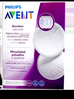 Tampoane de unica folosinta pentru sani SCF254/13, 100 bucati, Philips Avent