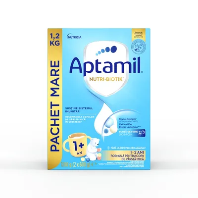 Formula de lapte pentru copii de varsta mica 2-3 ani NUTRI-BIOTIK 2+, 800g, Aptamil