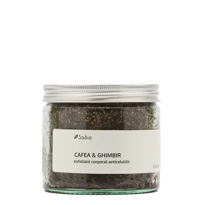 Exfoliant anticelulitic cafea si ghimbir, 250ml, Sabio