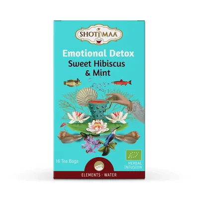 Ceai Elements Water Emotional Detox Bio, 16 plicuri, Shoti Maa