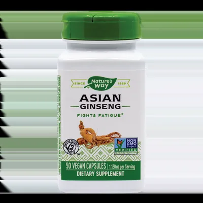 Asian Ginseng 560mg Nature's Way, 50 capsule vegetale, Secom