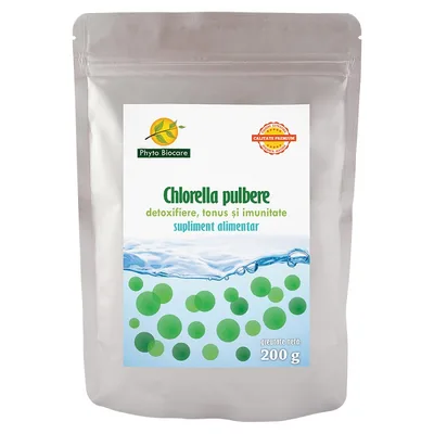 Pulbere de chlorella, 200g, Phyto Biocare