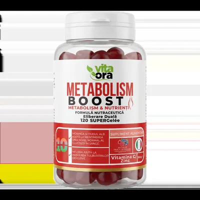 Suport pentru metabolism si energie Metabolism Boost, 120 jeleuri, Vita Ora