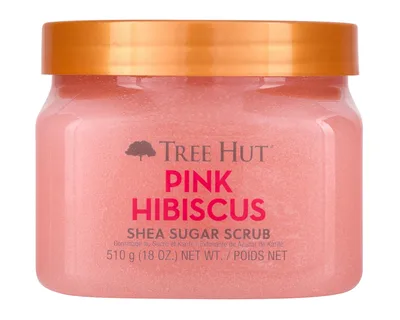 Scrub de corp Pink Hibiscus Shea Sugar, 510g, Tree Hut
