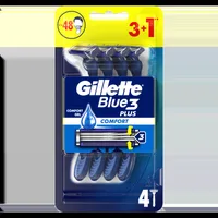 Set aparate de ras de unica folosinta Blue3, 4 bucati, Gillette
