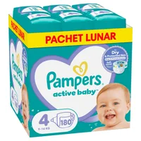 Scutece Active Baby XXL Box Marimea 6 pentru 13 -18 kg, 128 bucati, Pampers