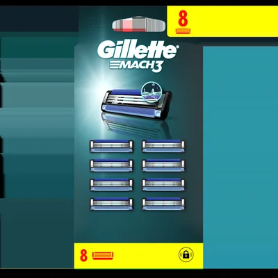 Set rezerve aparat de ras Mach3, 8 bucati, Gillette