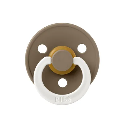 Suzeta fosforescenta din latex cu tetina rotunda pentru +0 luni Colour Glow Dark Oak, 1 bucata, Bibs