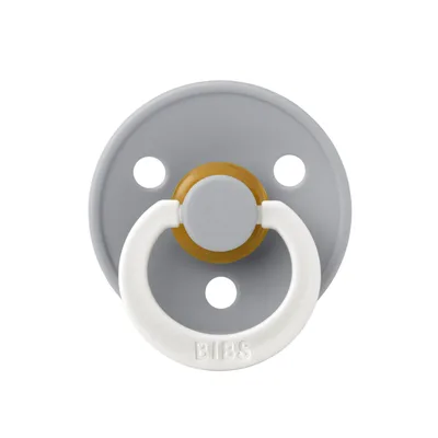 Suzeta fosforescenta din latex cu tetina rotunda pentru +0 luni Colour Glow Cloud, 1 bucata, Bibs
