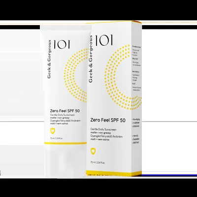 Lotiune cu protectie solara SPF50 Zero Feel, 75ml, Geek&Gorgeous