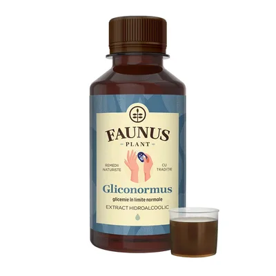 Tinctura pentru glicemie Gliconormus, 200ml, Faunus Plant