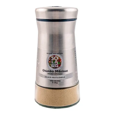 Ghimbir macinat solnita reutilizabila, 40g, Solaris