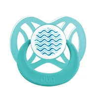 Suzeta ortodontica din silicon +6 luni aqua, 1 bucata, PUR