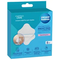 Plasturi cu hidrogel si lanolina pentru mameloane iritate 1/656, 8 bucati, Canpol babies