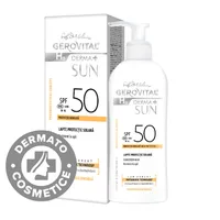 Lapte pentru protectie solara cu SPF 50 H3 Derma+ Sun, 150ml, Gerovital