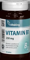 Vitamina B1 Tiamina 250mg, 100 comprimate, Vitaking