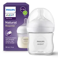 Biberon cu debit lent pentru 0 - 3 luni Natural Response SCY900/01, 125ml, Philips Avent
