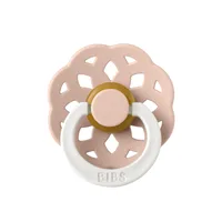 Suzeta fosforescenta din latex cu tetina rotunda pentru +0 luni Boheme Glow Blush, 1 bucata, Bibs