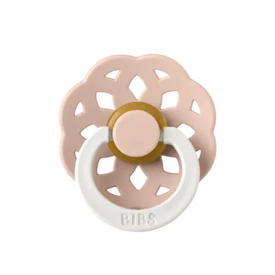 Suzeta fosforescenta din latex cu tetina rotunda pentru +0 luni Boheme Glow Blush, 1 bucata, Bibs