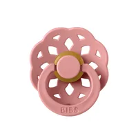 Suzeta din latex cu tetina rotunda pentru +0 luni Boheme Dusty Pink, 1 bucata, Bibs
