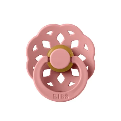 Suzeta din latex cu tetina rotunda pentru +0 luni Boheme Dusty Pink, 1 bucata, Bibs