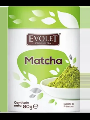 Ceai verde pentru infuzie vrac Matcha Evolet Premium Tea, 80g, Vedda