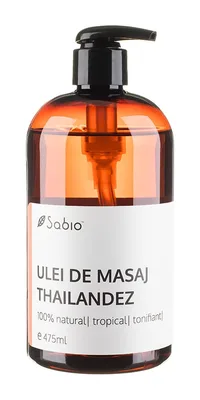 Ulei de masaj thailandez, 236ml, Sabio