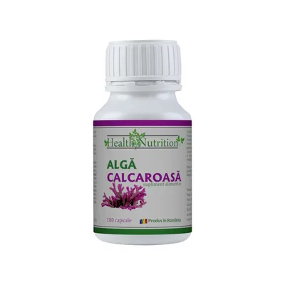 Alga calcaroasa, 180 capsule, Health Nutrition