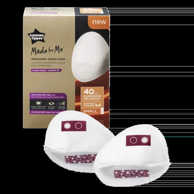 Tampoane de unica folosinta pentru sani marimea S Made for Me, 40 bucati, Tommee Tippee