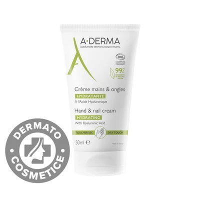 Crema hidratanta pentru maini si unghii, 50ml, A-Derma