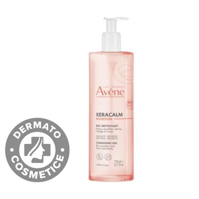 Gel de curatare pentru pielea sensibila Xeracalm Nutrition, 750ml, Avene