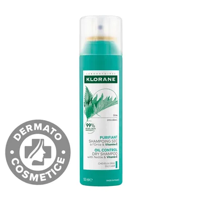 Sampon uscat cu urzica si vitamina E, 150ml, Klorane
