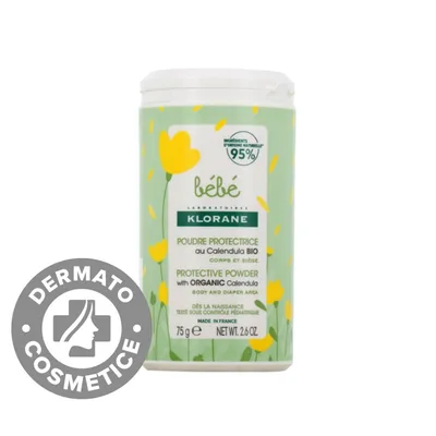 Pudra protectoare pentru bebelusi, 75g, Klorane Bebe