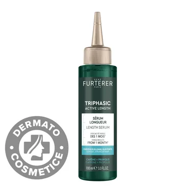 Ser accelerator de crestere a parului Triphasic Active Grow, 100ml, René Furterer