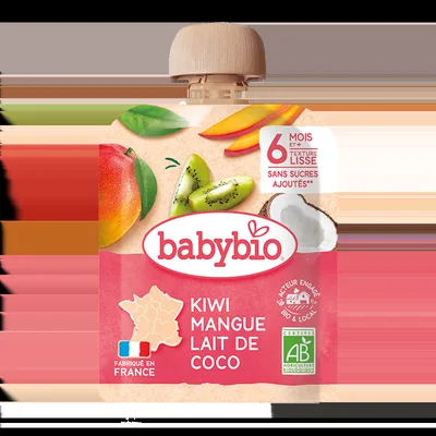 Piure de kiwi, mango si cocos Bio, 90g, BabyBio