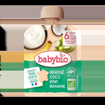 Piure de kiwi, banane si cocos Bio, 85g, BabyBio