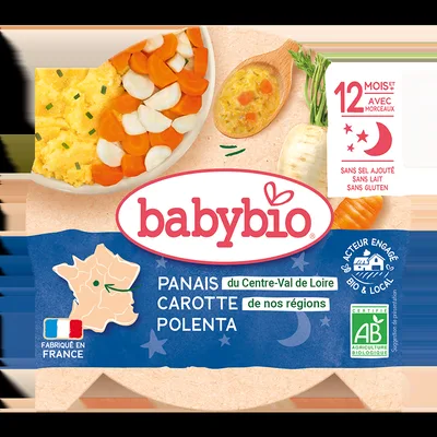 Meniu deliciu cu pastarnac, morcovi si mamaliguta, 230g, BabyBio