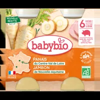 Piure din pastarnac si jambon de Correze, 2 x 200g, BabyBio