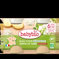Piure de conopida si cartofi Bio, 2 x 130g, BabyBio