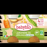Piure din legume verzi +4 luni Bio, 2 x 130g, BabyBio