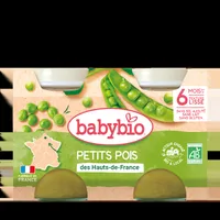Piure de mazare Bio, 2 x 130g, BabyBio