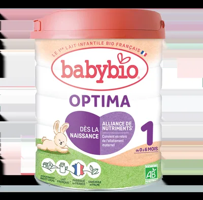 Lapte praf bio 0-6 luni Optima 1, 800g, BabyBio