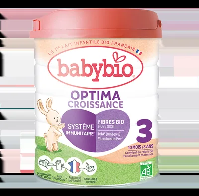Lapte praf Optima 3 Croissance Bio, 800g, BabyBio