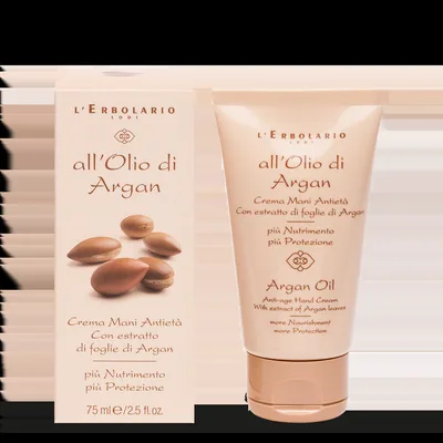 L'Erbolario Crema de maini antird cu ulei de argan, 75ml